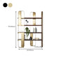 Glam Engineered Wood Bookshelf Standard Open Back Bookcase with Shelves
