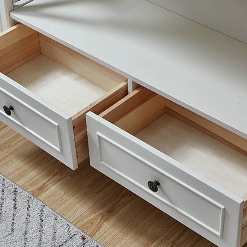 Wood Standard Bookcase Contemporary Closed Back Bookshelf with Shelves