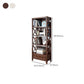 Wood Standard Bookcase Contemporary Closed Back Bookshelf with Shelves