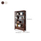 Wood Standard Bookcase Contemporary Closed Back Bookshelf with Shelves