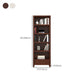 Wood Standard Bookcase Contemporary Closed Back Bookshelf with Shelves