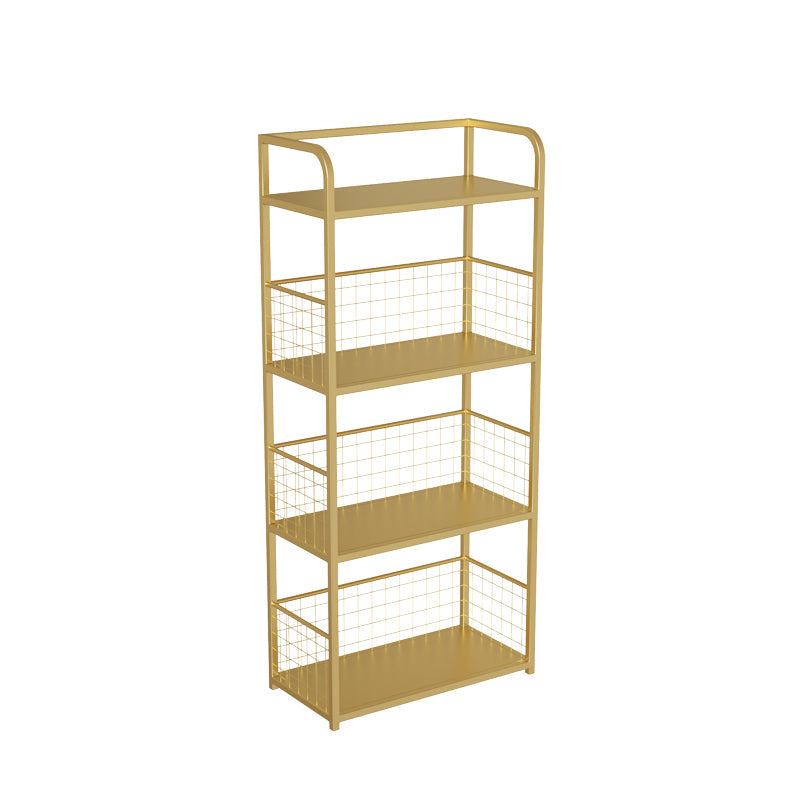 メタルオープンバックスタンダードブックシェルフホームオフィス用モダンスタイルの本棚