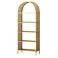 Shelves Included Glam Bookcase Standard Metal Open Back Bookshelf
