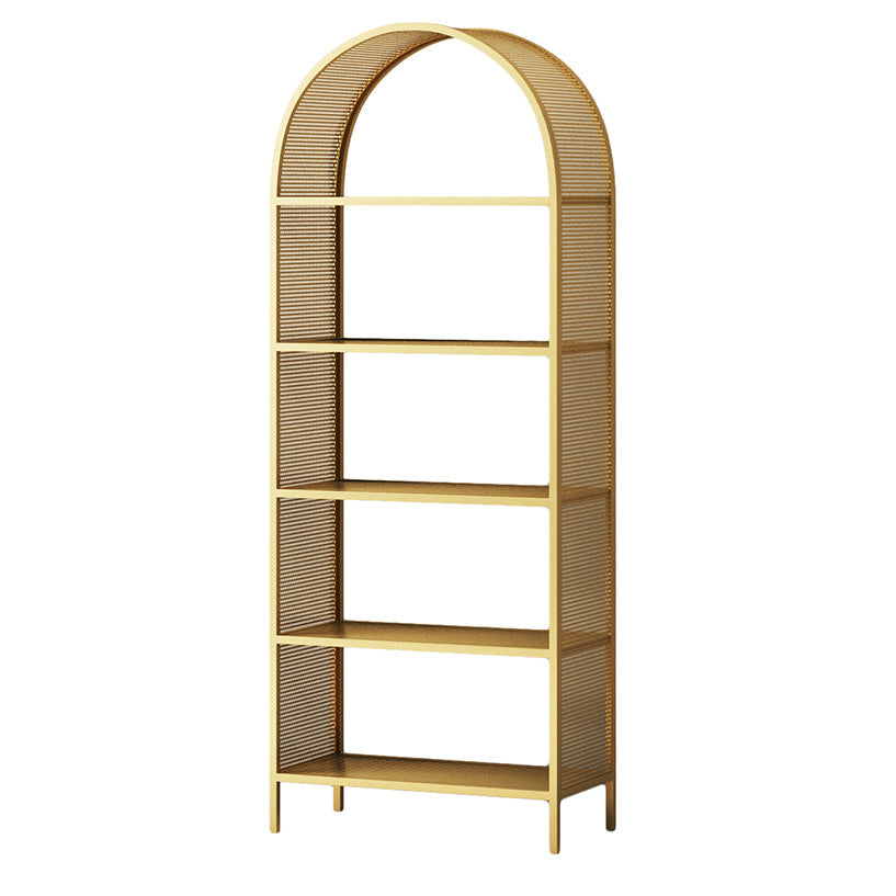 Shelves Included Glam Bookcase Standard Metal Open Back Bookshelf