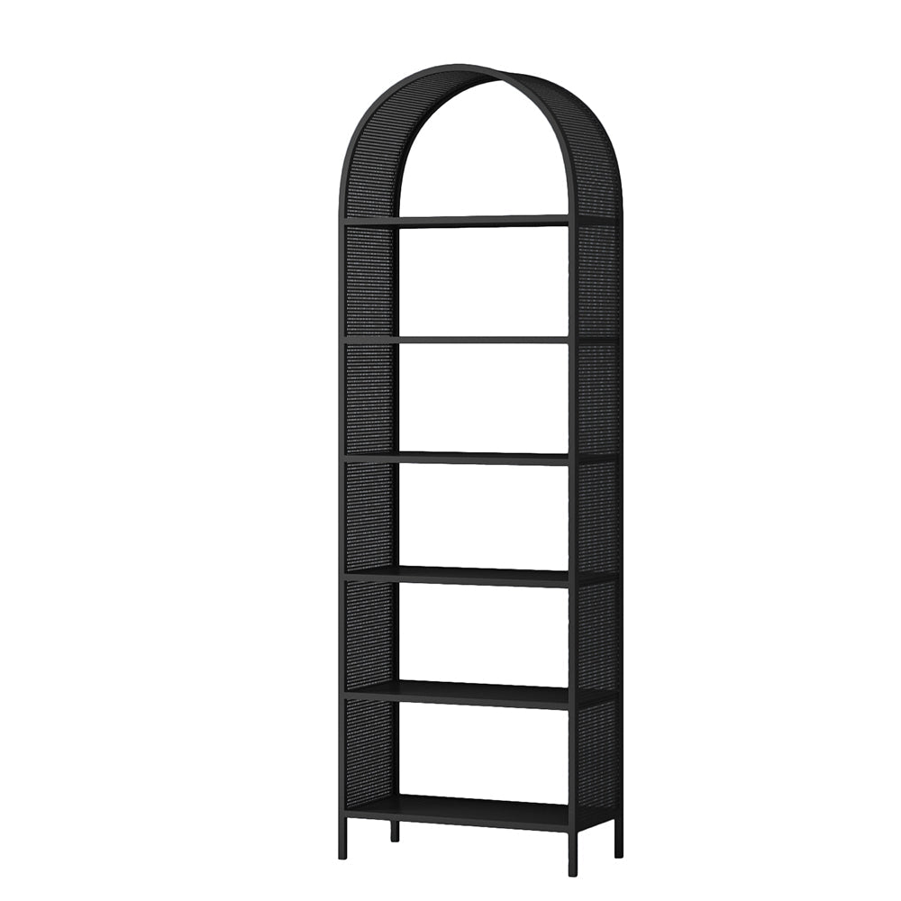 Shelves Included Glam Bookcase Standard Metal Open Back Bookshelf