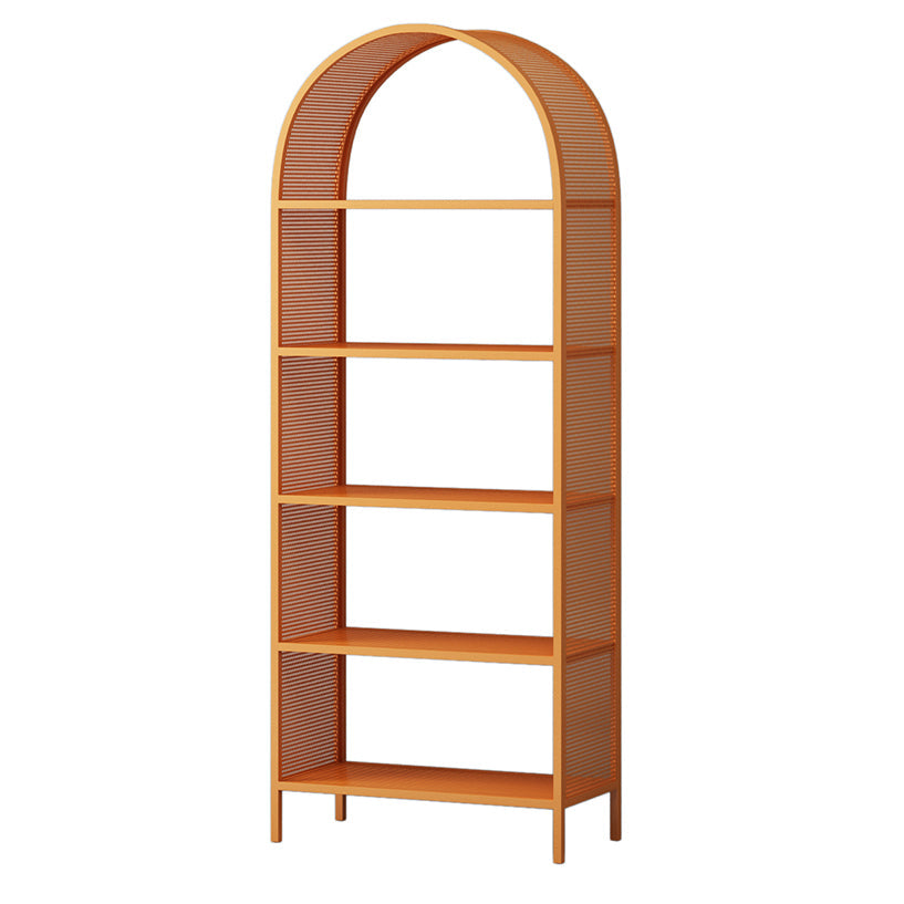 Shelves Included Glam Bookcase Standard Metal Open Back Bookshelf