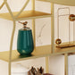 Glam Shelves Included Bookcase Standard Open Back Metal Bookshelf Clearhalo 'Bookcases' 'furn' 'furn_bookcases' 'Furniture' 'Office Furniture' 6733819