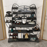 Glam Shelves Included Bookcase Standard Open Back Metal Bookshelf Clearhalo 'Bookcases' 'furn' 'furn_bookcases' 'Furniture' 'Office Furniture' 6733822