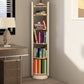Standard Closed Back Bookshelf Glam Plastic Bookcase with Shelves