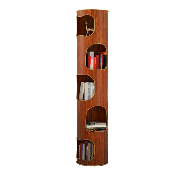 Standard Closed Back Bookshelf Glam Plastic Bookcase with Shelves