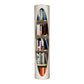 Standard Closed Back Bookshelf Glam Plastic Bookcase with Shelves