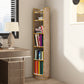 Standard Closed Back Bookshelf Glam Plastic Bookcase with Shelves