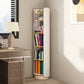 Standard Closed Back Bookshelf Glam Plastic Bookcase with Shelves