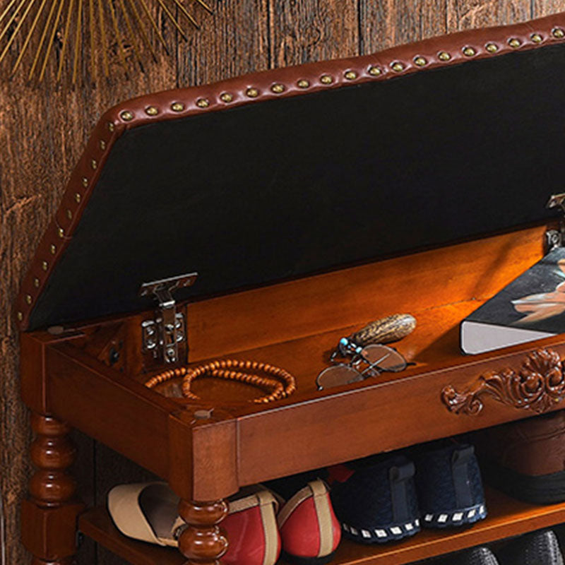 Banc de sièges en caoutchouc rectangle recapisé 14 "w banc d'entrée de rangement à chaussures