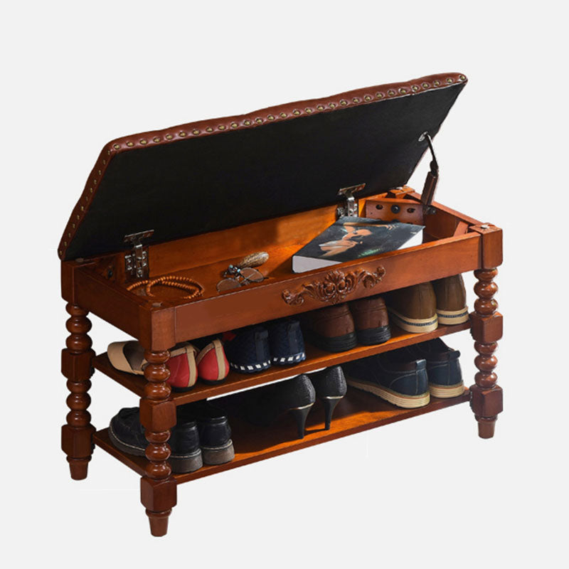 Banc de sièges en caoutchouc rectangle recapisé 14 "w banc d'entrée de rangement à chaussures