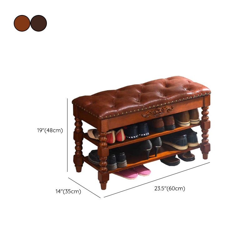 Banc de sièges en caoutchouc rectangle recapisé 14 "w banc d'entrée de rangement à chaussures