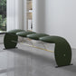 Solid Color Cushioned Seating Bench Rectangle Modern Bedroom Bench 77"L x 14"W x 18"H Green Clearhalo 'Benches' 'Chairs & Seating' 'furn' 'furn_benches' 'Furniture' 'Living Room Furniture' 6733948