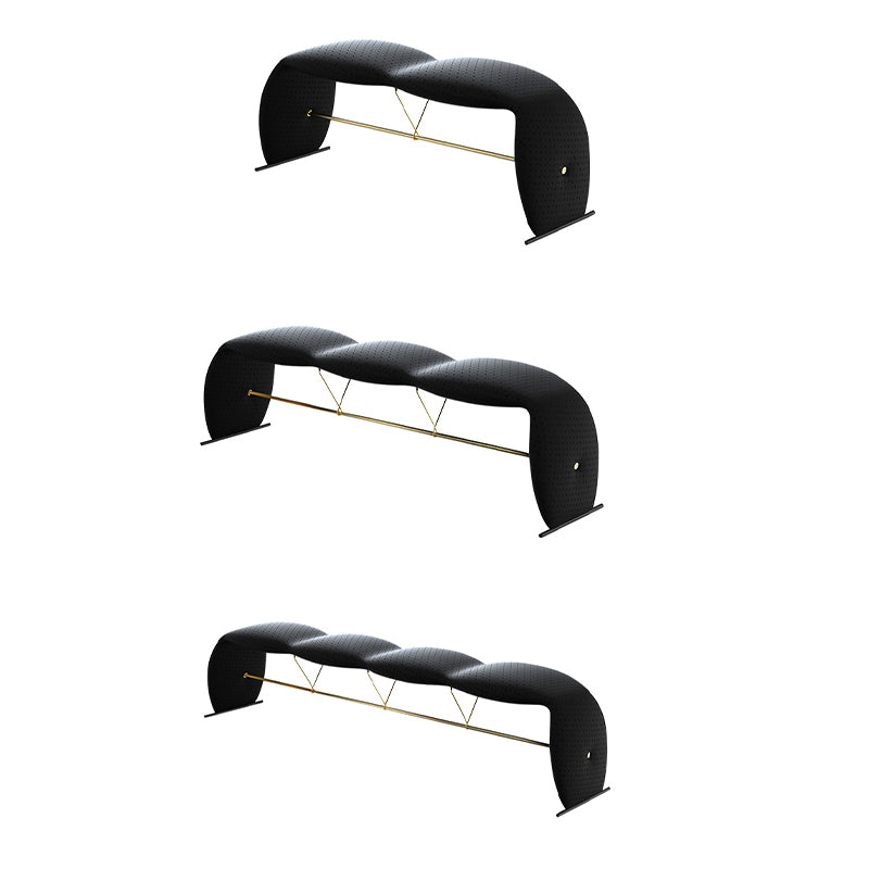 Solid Color Cushioned Seating Bench Rectangle Modern Bedroom Bench Clearhalo 'Benches' 'Chairs & Seating' 'furn' 'furn_benches' 'Furniture' 'Living Room Furniture' 6733956