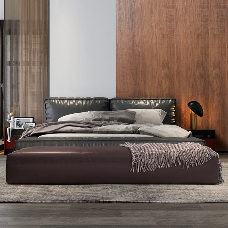 Modern Cushioned Seating Bench Solid Color Rectangle Bedroom Bench Clearhalo 'Benches' 'Chairs & Seating' 'furn' 'furn_benches' 'Furniture' 'Living Room Furniture' 6734003