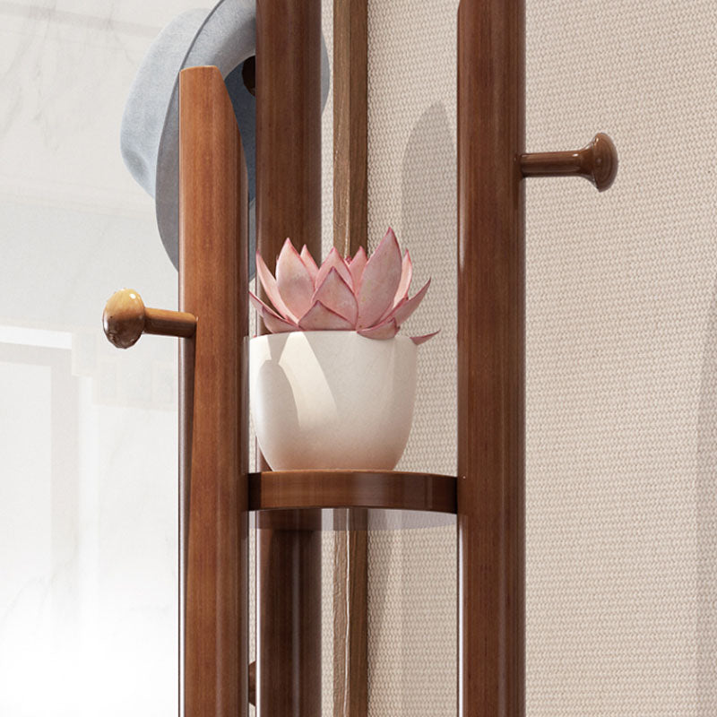 Massives Holz Eingangsschichtbügel traditioneller Stil einfacher Heimatbodenschatzregal