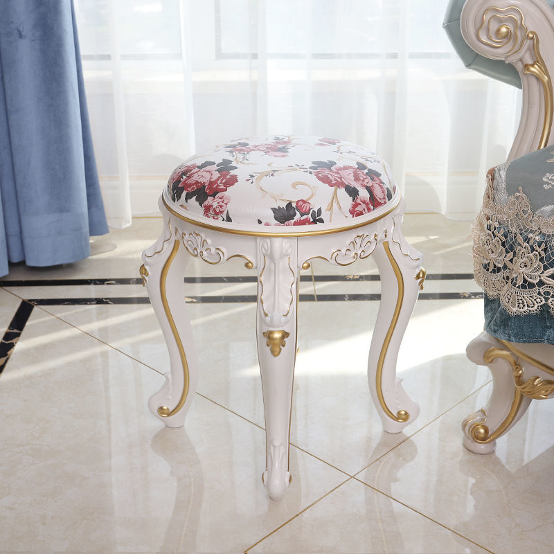 Mid-Century Modern Ottoman Faux Leather Upholstered Solid Color Round Ottoman Red 1 Piece Clearhalo 'furn' 'furn_ottomans_poufs' 'Furniture' 'Living Room Furniture' 'Ottomans & Poufs' 'ottomans_poufs' 6734138