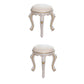 Mid-Century Modern Ottoman Faux Leather Upholstered Solid Color Round Ottoman Beige 2 Piece Set Clearhalo 'furn' 'furn_ottomans_poufs' 'Furniture' 'Living Room Furniture' 'Ottomans & Poufs' 'ottomans_poufs' 6734140
