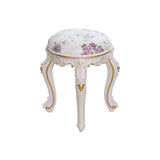 Mid-Century Modern Ottoman Faux Leather Upholstered Solid Color Round Ottoman Clearhalo 'furn' 'furn_ottomans_poufs' 'Furniture' 'Living Room Furniture' 'Ottomans & Poufs' 'ottomans_poufs' 6734146