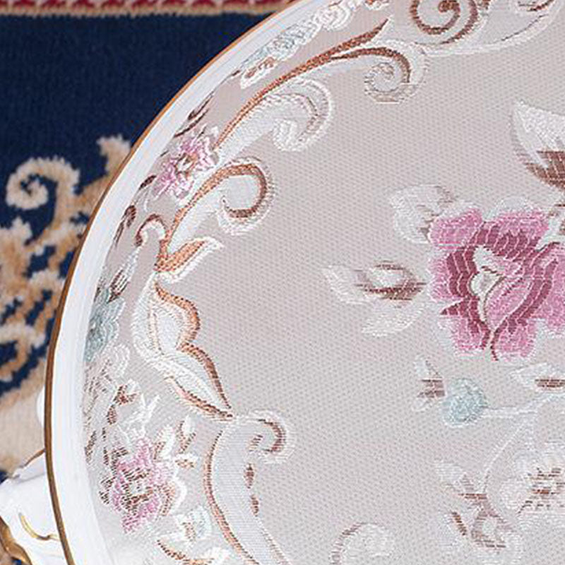 Mid-Century Modern Ottoman Faux Leather Upholstered Solid Color Round Ottoman Clearhalo 'furn' 'furn_ottomans_poufs' 'Furniture' 'Living Room Furniture' 'Ottomans & Poufs' 'ottomans_poufs' 6734152