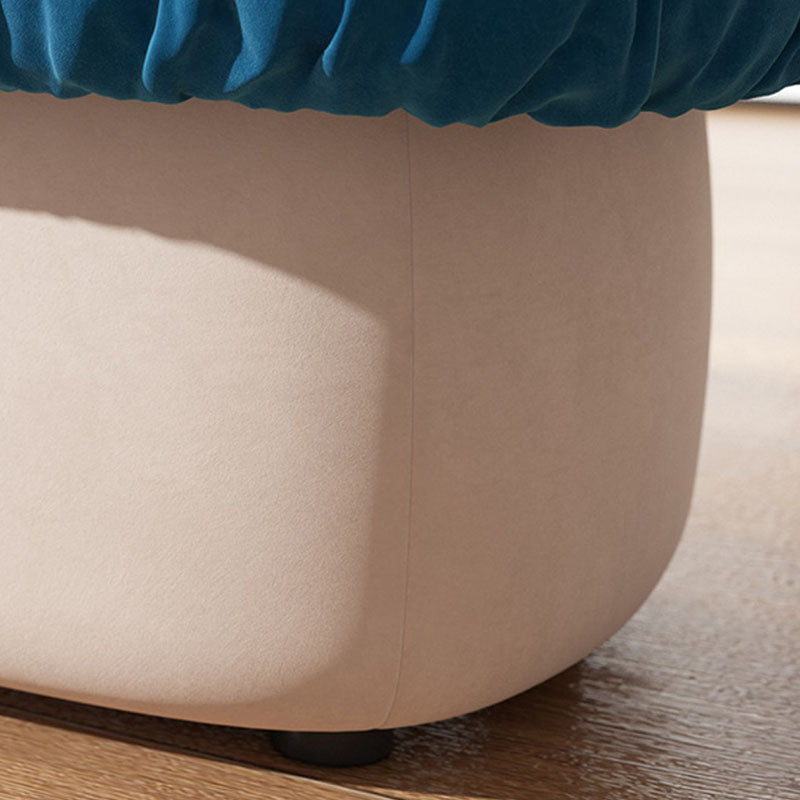 Contemporary Pouf Ottoman Cotton Upholstered Tufted Mushroom Shape Ottoman Clearhalo 'furn' 'furn_ottomans_poufs' 'Furniture' 'Living Room Furniture' 'Ottomans & Poufs' 'ottomans_poufs' 6734202