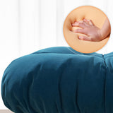 Contemporary Pouf Ottoman Cotton Upholstered Tufted Mushroom Shape Ottoman Clearhalo 'furn' 'furn_ottomans_poufs' 'Furniture' 'Living Room Furniture' 'Ottomans & Poufs' 'ottomans_poufs' 6734205