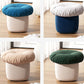 Contemporary Pouf Ottoman Cotton Upholstered Tufted Mushroom Shape Ottoman Clearhalo 'furn' 'furn_ottomans_poufs' 'Furniture' 'Living Room Furniture' 'Ottomans & Poufs' 'ottomans_poufs' 6734209