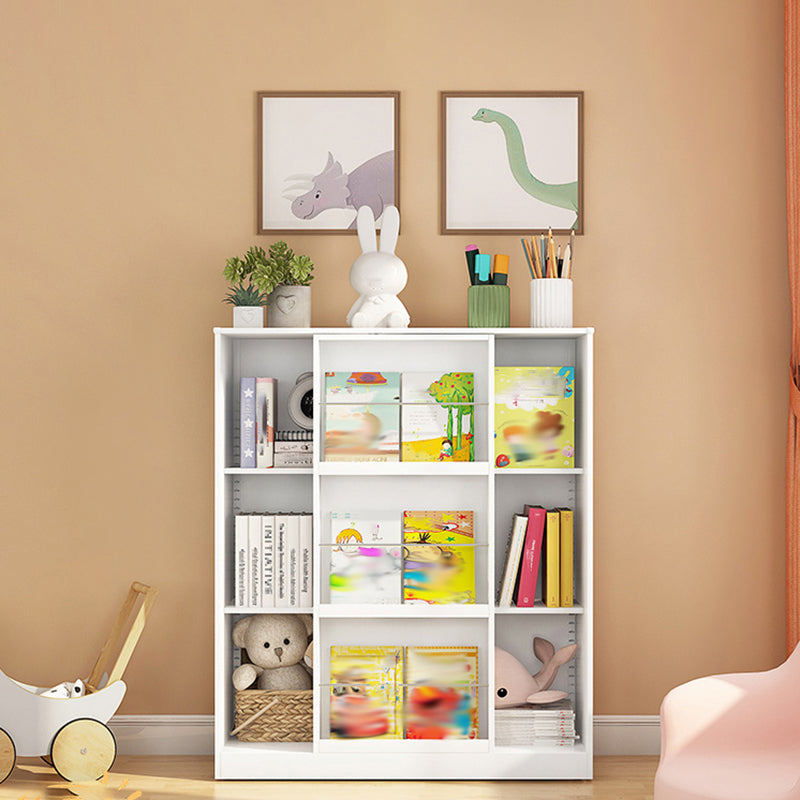 Engineered Wood Standard Bookshelf Contemporary Closed Back  Bookcase