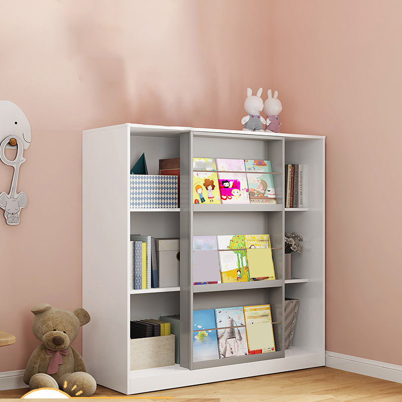 Engineered Wood Standard Bookshelf Contemporary Closed Back  Bookcase