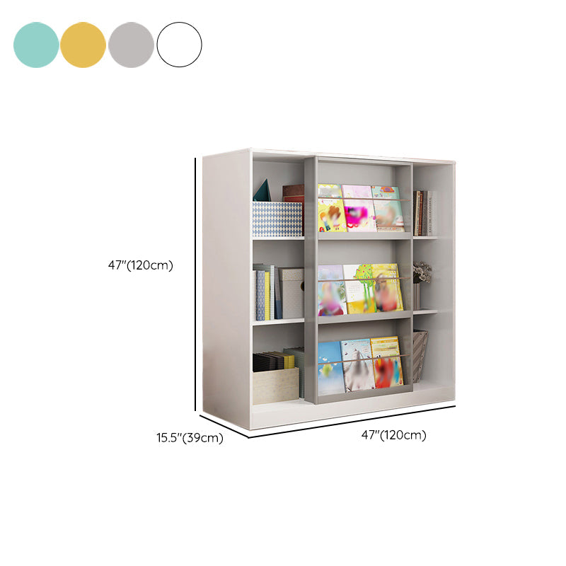 Engineered Wood Standard Bookshelf Contemporary Closed Back  Bookcase