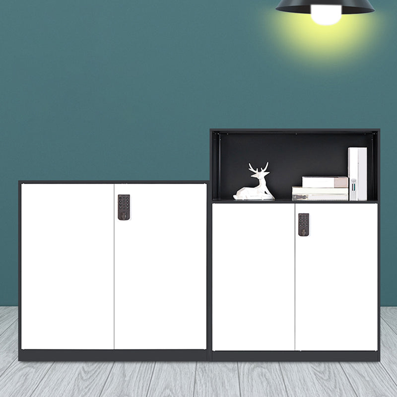 Zeitgenössischer Aktenschrank Stahlrahmen Elektronische Löschverriegelungskabinett für Büro