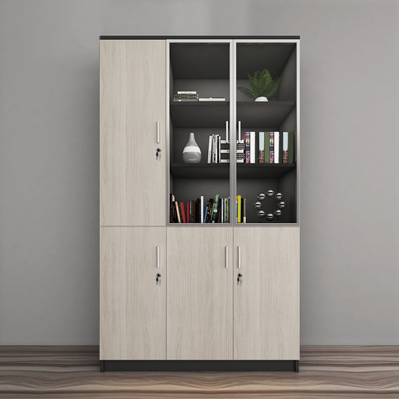 Traditional File Cabinet Wood Vertical File Cabinet with Shelves for Office