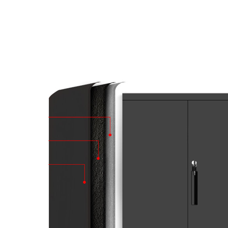 Industrial File Cabinet Steel Frame Key Lock Lateral File Cabinet for Office Clearhalo 'Filing Cabinets' 'filling_cabinets' 'furn' 'furn_filling_cabinets' 'Furniture' 'Office Furniture' 6735607