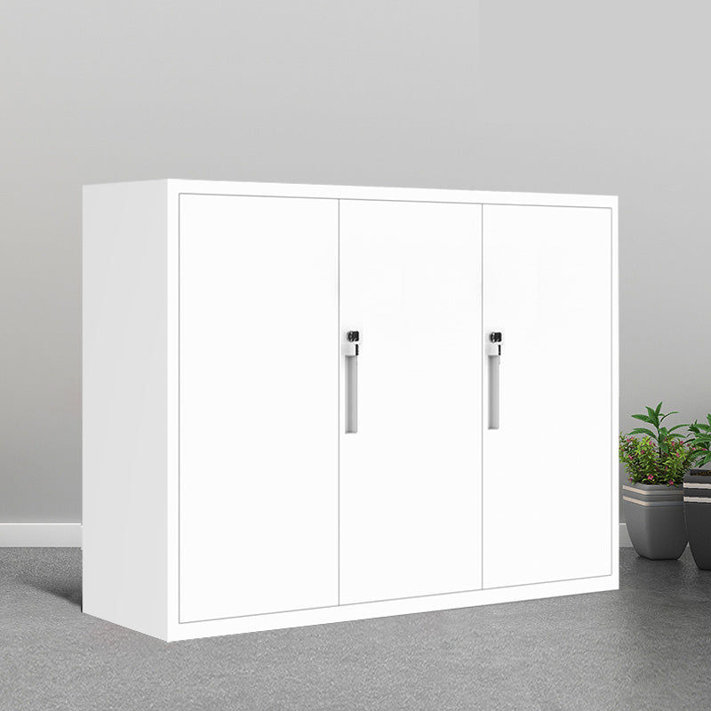 Industrial File Cabinet Steel Frame Key Lock Lateral File Cabinet for Office White Iron Clearhalo 'Filing Cabinets' 'filling_cabinets' 'furn' 'furn_filling_cabinets' 'Furniture' 'Office Furniture' 6735611