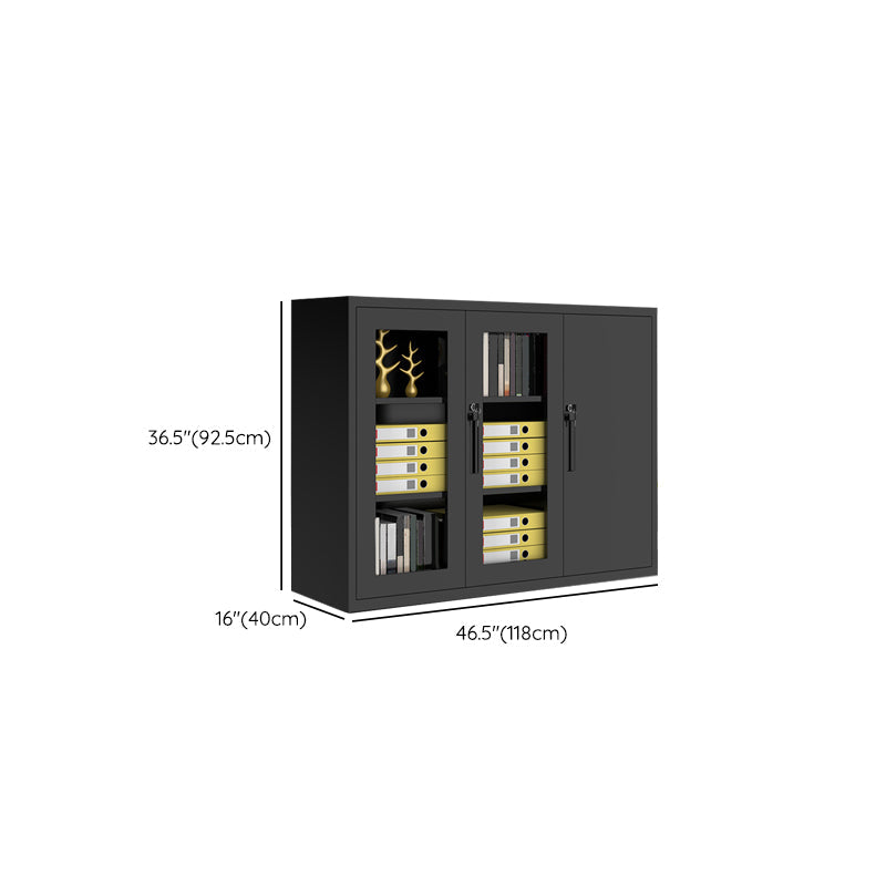 Industrial File Cabinet Steel Frame Key Lock Lateral File Cabinet for Office Clearhalo 'Filing Cabinets' 'filling_cabinets' 'furn' 'furn_filling_cabinets' 'Furniture' 'Office Furniture' 6735613