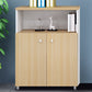 Nordic Style File Cabinet Solid Wood Frame Vertical File Cabinet 31"L x 16"W x 47"H Wood Clearhalo 'Filing Cabinets' 'filling_cabinets' 'furn' 'furn_filling_cabinets' 'Furniture' 'Office Furniture' 6735622