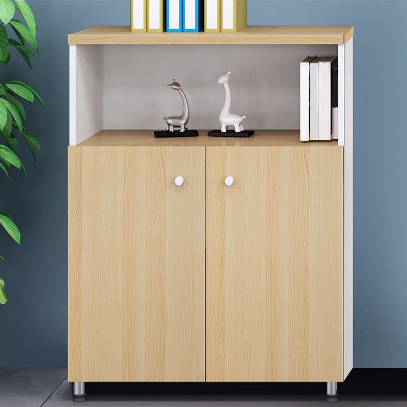 Nordic Style File Cabinet Solid Wood Frame Vertical File Cabinet 31"L x 16"W x 47"H Wood Clearhalo 'Filing Cabinets' 'filling_cabinets' 'furn' 'furn_filling_cabinets' 'Furniture' 'Office Furniture' 6735622
