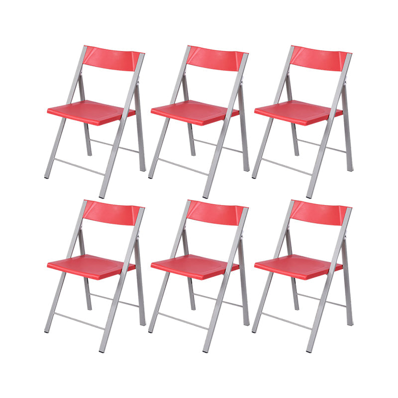 30.54-inch Height Modern Conference Chair Metal Ergonomic Office Chair Red 6 Piece Set Clearhalo 'furn' 'furn_office_chair' 'Furniture' 'Office Chairs' 'Office Furniture' 'office_chair' 6735748
