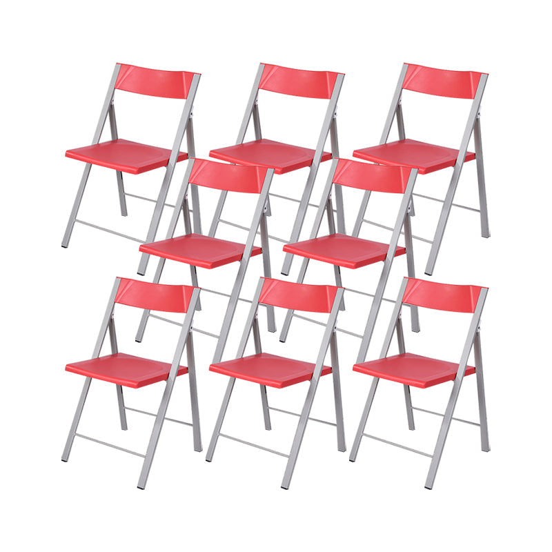 30.54-inch Height Modern Conference Chair Metal Ergonomic Office Chair Red 8 Piece Set Clearhalo 'furn' 'furn_office_chair' 'Furniture' 'Office Chairs' 'Office Furniture' 'office_chair' 6735749