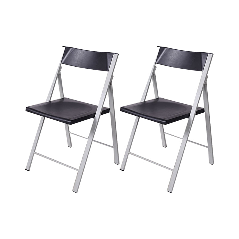 30.54-inch Height Modern Conference Chair Metal Ergonomic Office Chair Light Gray-Black 2 Piece Set Clearhalo 'furn' 'furn_office_chair' 'Furniture' 'Office Chairs' 'Office Furniture' 'office_chair' 6735751