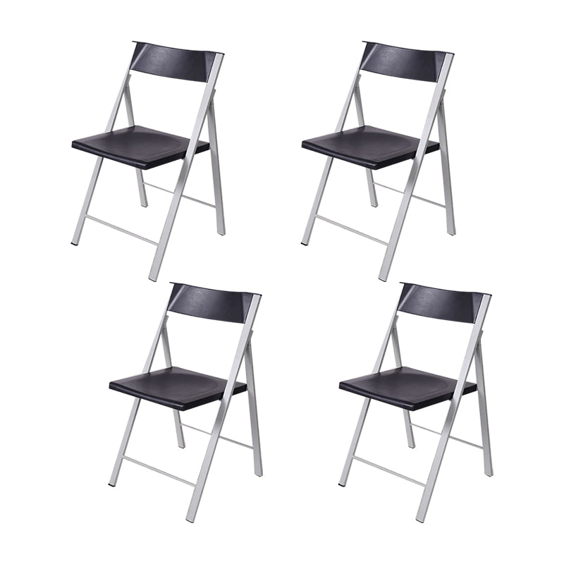 30.54-inch Height Modern Conference Chair Metal Ergonomic Office Chair Light Gray-Black 4 Piece Set Clearhalo 'furn' 'furn_office_chair' 'Furniture' 'Office Chairs' 'Office Furniture' 'office_chair' 6735752