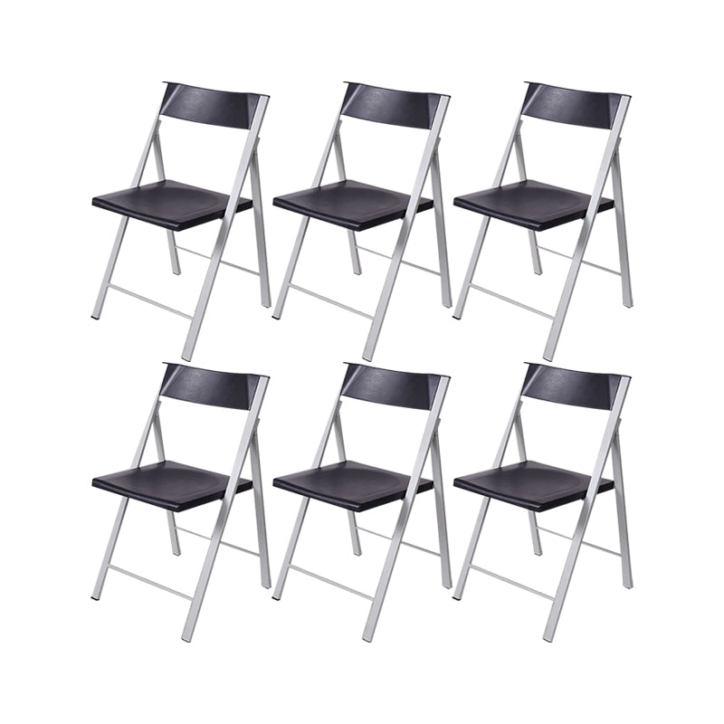 30.54-inch Height Modern Conference Chair Metal Ergonomic Office Chair Light Gray-Black 6 Piece Set Clearhalo 'furn' 'furn_office_chair' 'Furniture' 'Office Chairs' 'Office Furniture' 'office_chair' 6735753