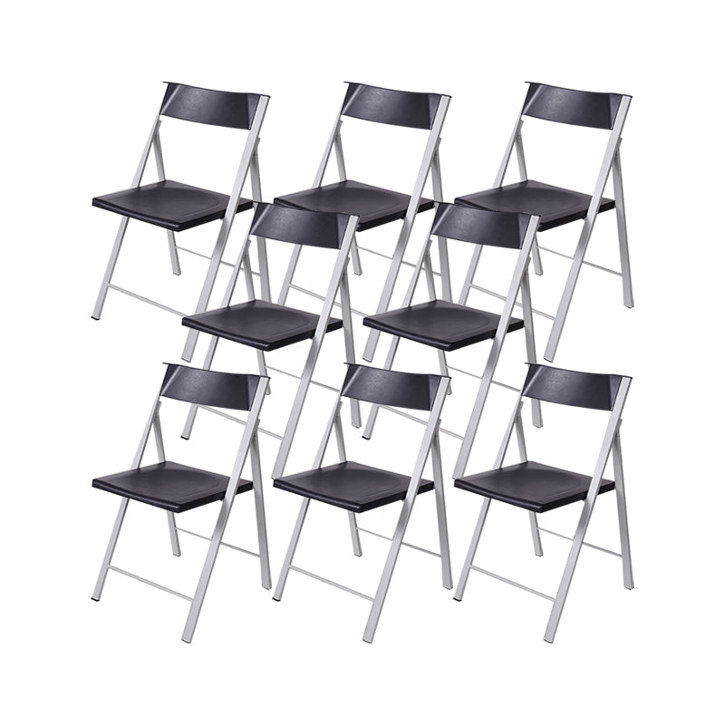 30.54-inch Height Modern Conference Chair Metal Ergonomic Office Chair Light Gray-Black 8 Piece Set Clearhalo 'furn' 'furn_office_chair' 'Furniture' 'Office Chairs' 'Office Furniture' 'office_chair' 6735754