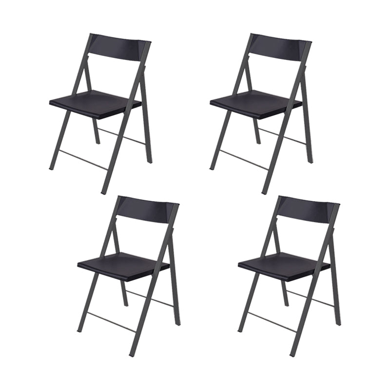 30.54-inch Height Modern Conference Chair Metal Ergonomic Office Chair Black 4 Piece Set Clearhalo 'furn' 'furn_office_chair' 'Furniture' 'Office Chairs' 'Office Furniture' 'office_chair' 6735757