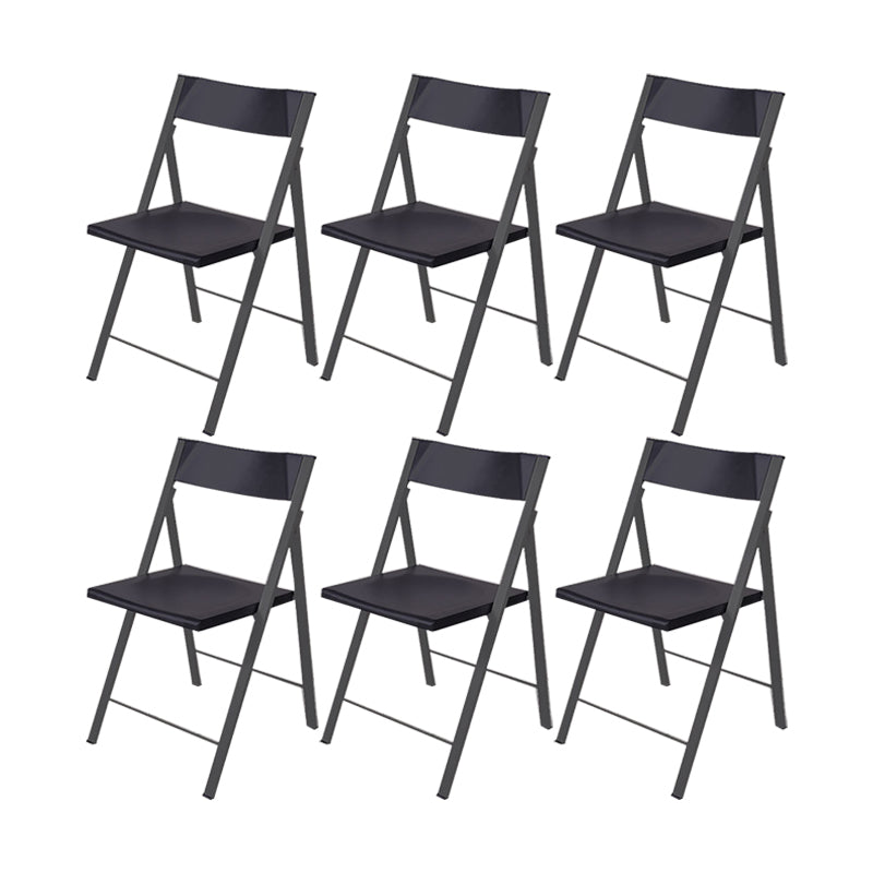 30.54-inch Height Modern Conference Chair Metal Ergonomic Office Chair Black 6 Piece Set Clearhalo 'furn' 'furn_office_chair' 'Furniture' 'Office Chairs' 'Office Furniture' 'office_chair' 6735758