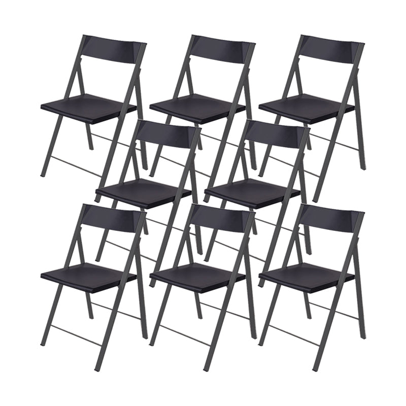 30.54-inch Height Modern Conference Chair Metal Ergonomic Office Chair Black 8 Piece Set Clearhalo 'furn' 'furn_office_chair' 'Furniture' 'Office Chairs' 'Office Furniture' 'office_chair' 6735759